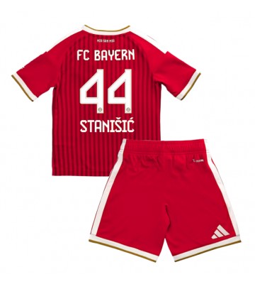Bayern Munich Josip Stanisic #44 Hemmaställ Barn 2026-27 Kortärmad (+ Korta byxor)